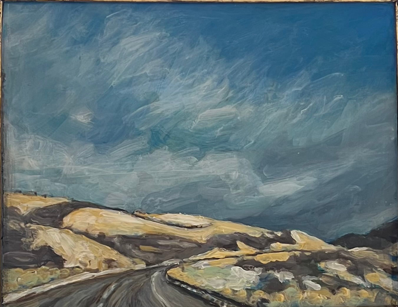"The Road Less Traveled" 11x13 oil on board