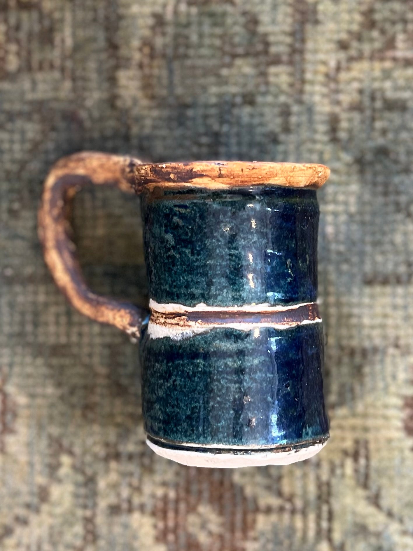 Handmade Dark Pottery Mug
