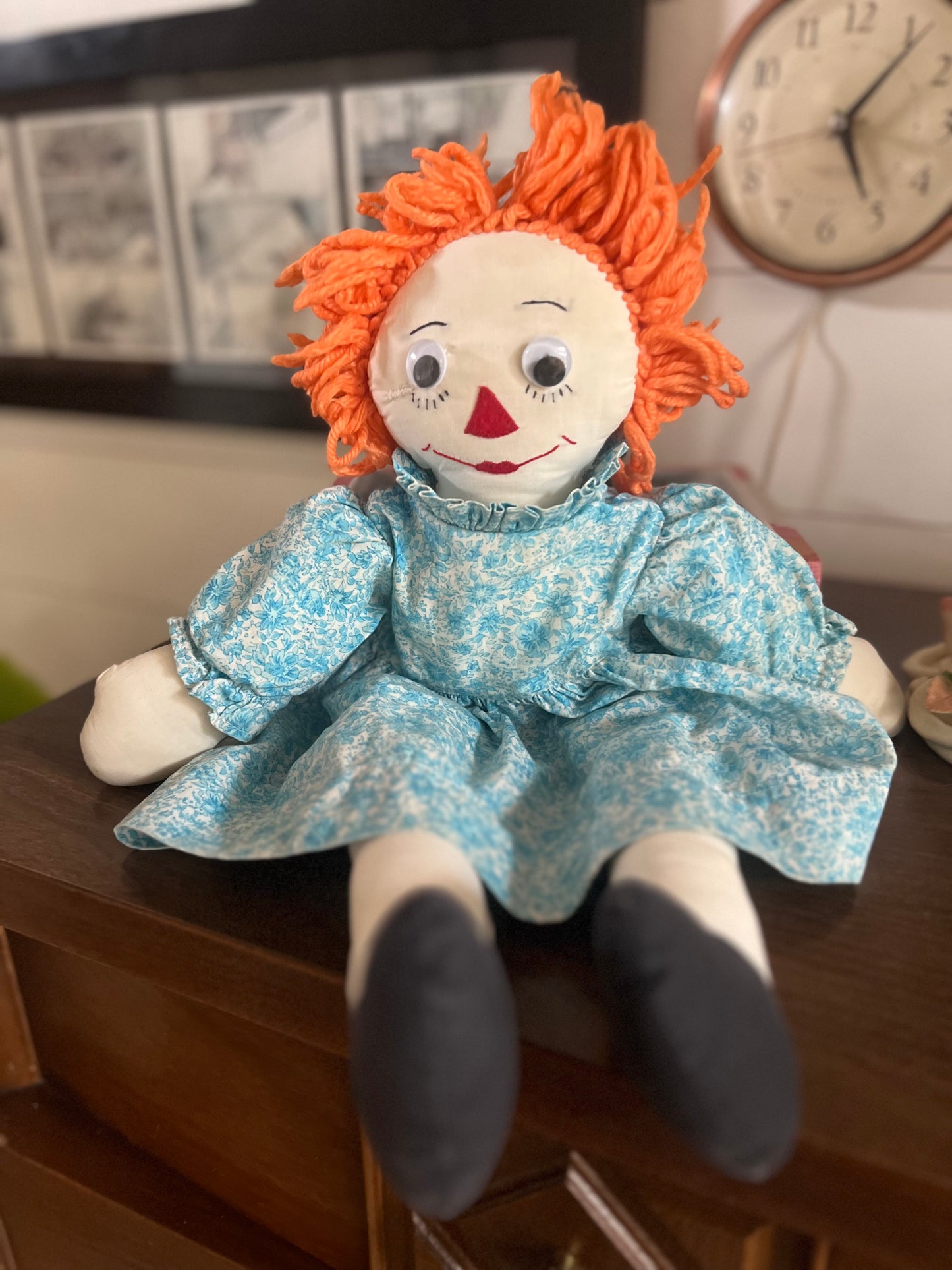 Vintage Handmade Raggedy Ann Doll