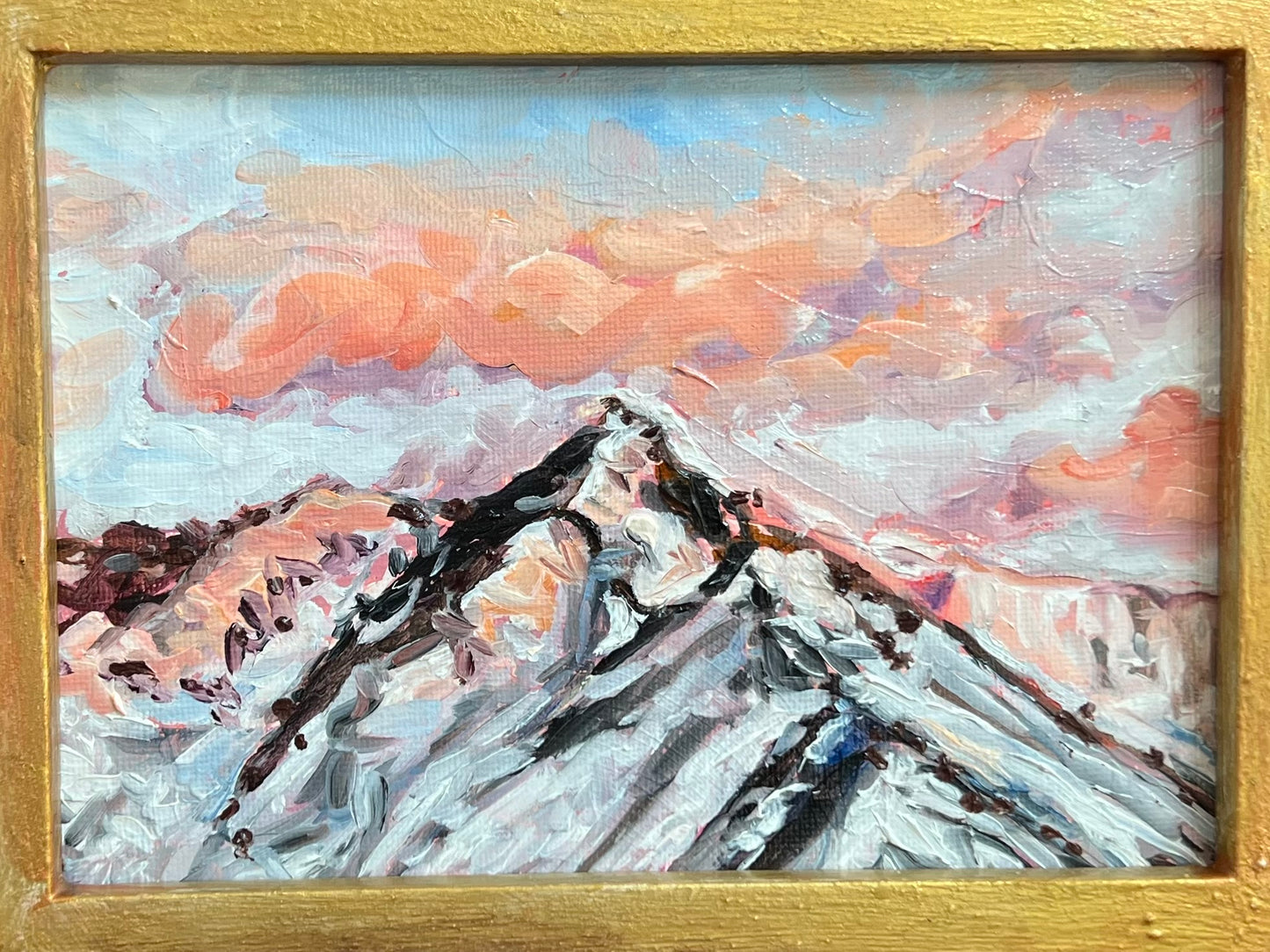 "Pinkalicious" 7.5x9.5 oil on canvas board