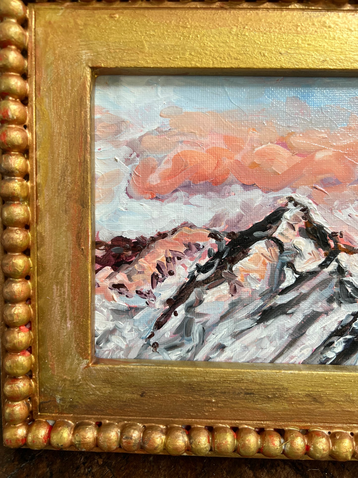 "Pinkalicious" 7.5x9.5 oil on canvas board