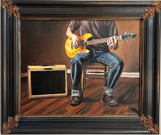 Sold-"Tom's Boots" 22x26" Oil on Canvas
